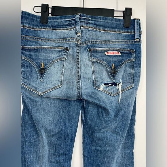 Hudson Made in the USA Denim Straight Leg Denim Sample Jeans Size 27 - Picture 8 of 15